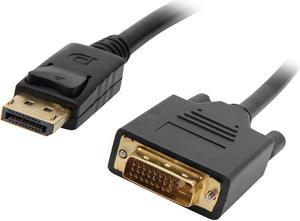 Kaybles DP-DVI-10FT 10 ft. DisplayPort to DVI Cable, Display Port (DP) to DVI-D Male to Male Adapter Cable 1080P Compatible with PC, Laptop, HDTV, Projector, Monitor, and More, Gold-Plated