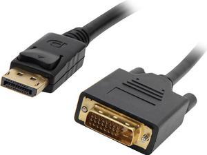 Kaybles DP-DVI-15FT 15 ft. DisplayPort to DVI Cable, Display Port (DP) to DVI-D Male to Male Adapter Cable 1080P Compatible with PC, Laptop, HDTV, Projector, Monitor, and More, Gold-Plated