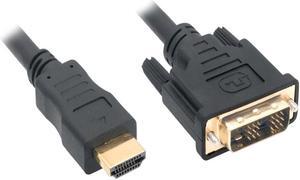Kaybles HDMIDVI-3BK 3 ft. HDMI Male to DVI-D Adapter Cable with Gold-plated Connector, Black