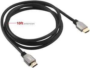 SIIG CB-H21611-S1 10 ft. Black 8K Ultra High Speed HDMI Cable Male to Male