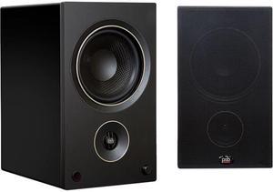 Alpha AM5 Powered Bookshelf Speakers - Black