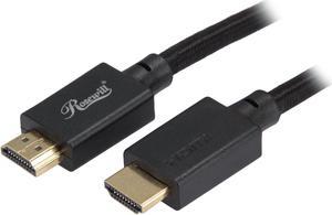 Rosewill RCHD-20003 Braided HDMI 2.1 Cable, Black, 10 Feet, 8K HDR