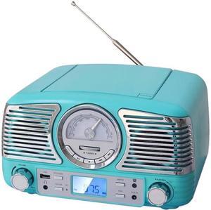 Techplay Nastolgic Portable CD Player with Bluetooth QT62BT-BLUE