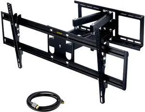 Megamounts GMW686-HDMI-BNDL 37" - 60" Full Motion Articulated Tilt and Swivel Television Mount for 37" to 60"