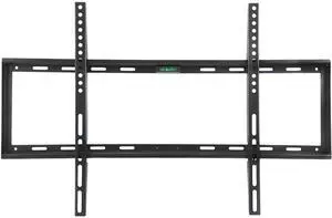 Megamounts GMPF24N7-BNDLPC17 Black 26" - 55" Smooth Black Matt Finish Fixed Television Mount for 26"- 55" LCD, LED