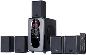 BeFree Sound BFS-455 5.1 CH 45W 5.1 Channel Surround Sound Bluetooth Speaker System, Black System