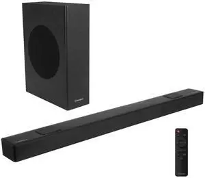 Westinghouse WS512AWS 5.1.2 Channel Dolby Atmos Soundbar with Wireless Subwoofer, Black