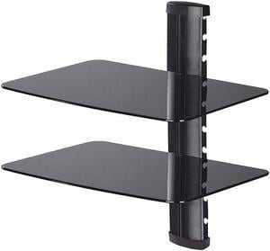 TygerClaw LCD8212BLK Dual Layer Wall Mounted DVD Stand - Black