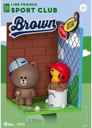 Line Friends Ds-104 Diorama Stage Sport Club 6In S