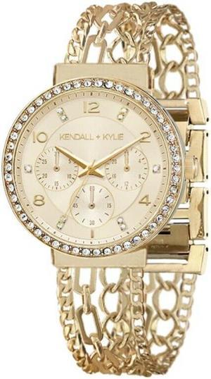 Kendal + Kylie Four Chains Goldtone Bracelet Watch  A0372G-42-B27