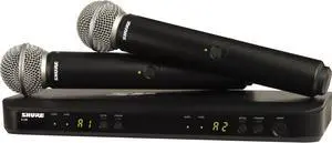 Shure BLX288/SM58-J11 Wireless Dual Vocal System with Two SM58, Frequency Band Version: J11, Power Supply Included