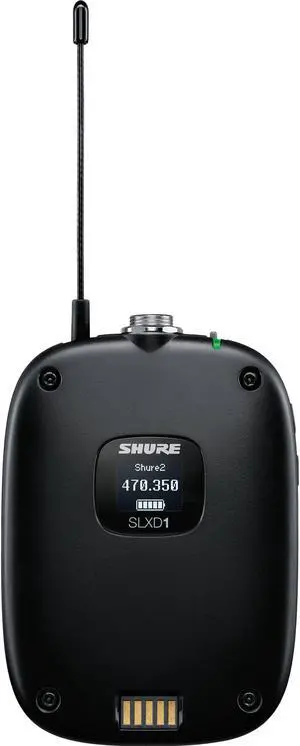 Shure SLXD1=-G58 Bodypack Transmitter, Frequency Band Version: G58