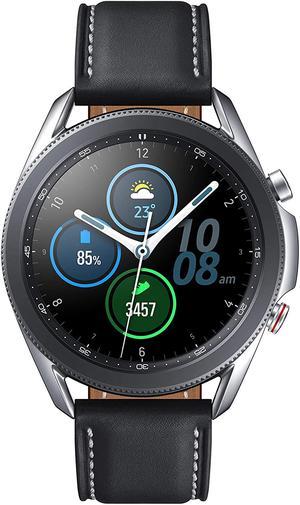 Samsung Galaxy Watch 3 45mm GPS Bluetooth Unlocked LTE Smart Watch with Advanced Health monitoring Fitness Tracking and Long lasting Battery  Mystic Silver