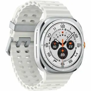 Samsung Galaxy Watch Ultra (2025), 47mm, Medium/Large Marine Band, Titanium White | SM-L705UAW1XAA