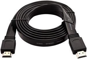 V7 2 Meter (6.6ft) HDMI Cable (m/m) High Speed with Ethernet Flat - Black