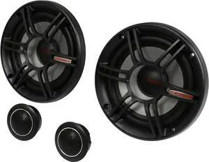 Crunch 300W Full Range 2 Way 4 Ohm Component Car Audio 6.5" Speaker Pair | CS65C