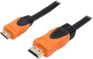 VCOM VC-HDMI/MI 6 ft. 2-Tone HDMI 1.3V to Mini HDMI High Speed with Ethernet HDMI® 1.3V to Mini HDMI® High Speed with Ethernet Cable,Gold Plated Male to Male