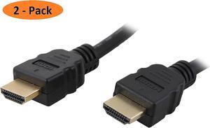 Nippon Labs HDMI-HS-6-2P 6 ft. HDMI 2.0 Cable, High-Speed HDTV Cable, Supports Ethernet, 3D, 4K and Audio Return, 2 Pack, 6 Feet