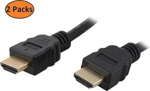 Nippon Labs HDMI-HS-10-2P 10 ft. HDMI 2.0 Cable, High-Speed HDTV Cable, Supports Ethernet, 3D, 4K and Audio Return, 2 Pack, 10 Feet