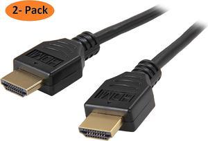 Nippon Labs HDMI-HS-15-2P 15 ft. HDMI 2.0 Cable, High-Speed HDTV Cable, Supports Ethernet, 3D, 4K and Audio Return, 2 Pack, 15 Feet