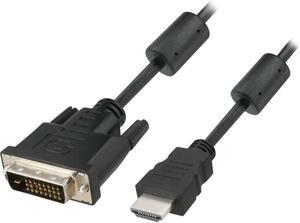 Nippon Labs 6ft. DVI-D Dual Link Male to HDMI Male Cable with Ferrite Cores, 50HDMI-DVI-MM-6