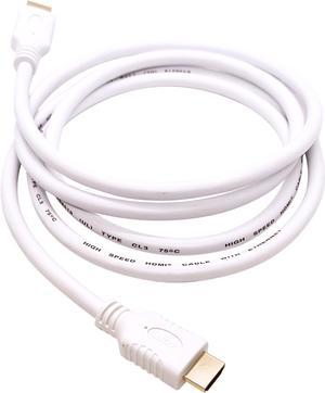 Nippon Labs 4K HDMI Cable 10 ft. - White HDMI 2.0 Cable, Supports 1080p, 3D, 2160p, 4K 60Hz, HDR, ARC, 18Gbps, CL3 for in-Wall Installation, 28AWG HDMI Cord for Most of HDMI Devices