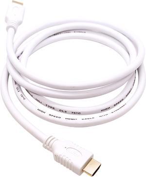 Nippon Labs 4K HDMI Cable 6 ft. - White HDMI 2.0 Cable, Supports 1080p, 3D, 2160p, 4K 60Hz, HDR, ARC, 18Gbps, CL3 for in-Wall Installation, 28AWG HDMI Cord for Most of HDMI Devices