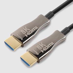 Nippon Labs 50FT Hybrid Active Optical Fiber HDMI Cable; 8K@60Hz 4K@120Hz Dynamic HDR 10, eARC, HDCP2.2, 4:4:4 48Gbps CL3 Rated, 8K High Speed HDMI 2.1 Active Optical Cable (AOC) cable - 20AOH8KCL3-50