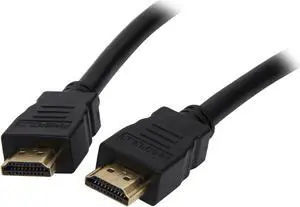 Nippon Labs 15ft High Speed HDMI 15 ft Cable 28AWG with Ethernet Male/Male Gold Connectors in Black Color 15 feet- OEM