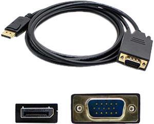AddOn DISPORT2VGAMM3B-5PK 3 ft. Black DisplayPort 1.2 Male to VGA Male DisplayPort 1.2 Male to VGA Male Cable Male to Male