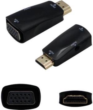 Addon HDMI2VGAADPT HDMI to VGA Adapter Includes 3.5mm Audio and Micro USB Ports