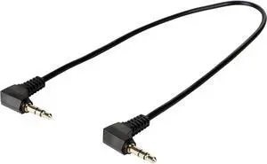 Tripp Lite P312-001-2RA 1 ft. 3.5mm Mini Stereo Audio Cable with two Right Angle plugs (M/M)