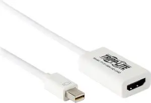 Tripp Lite Keyspan Mini DisplayPort to UHD HDMI Active Cable Adapter, MDP 1.2, Converter for MDP to HDMI (M/F), 4Kx2K, 6-in. (P137-06N-HD-UHD)