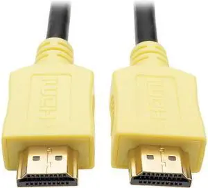 Tripp Lite High-Speed HDMI Cable with Digital Video and Audio, Ultra HD 4K x 2K (M/M), Yellow, 3 ft. (P568-003-YW)
