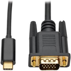 Tripp Lite USB C to VGA Adapter Converter Cable 1080p Type C to VGA 6ft (U444-006-V)