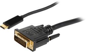 Tripp Lite USB C to DVI Adapter Converter Cable 1080p Type C to DVI 3ft (U444-003-D)