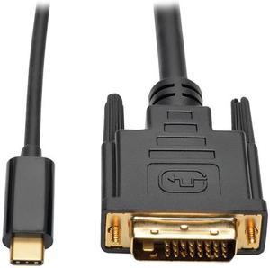 Tripp Lite USB C to DVI Adapter Converter Cable 1080p Type C to DVI 6ft (U444-006-D)