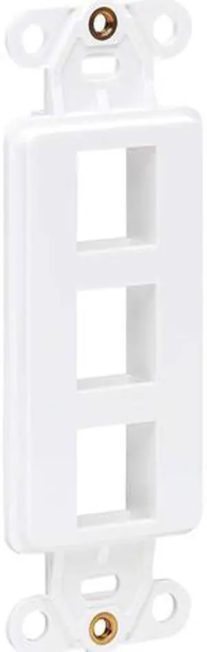 Tripp Lite N042D-003V-WH Center Plate Insert, Decora Style - Vertical, 3 Ports
