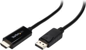 StarTech.com DP2HDMM1MB DisplayPort to HDMI converter cable - 3 ft (1m) - DP to HDMI Adapter with Built-in Cable - (M / M) Ultra HD 4K