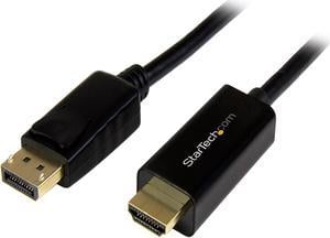 StarTech.com DP2HDMM3MB DisplayPort to HDMI Adapter Cable - 3 m (10 ft.) - DP to HDMI Adapter with Built-in Cable - (M / M) Ultra HD 4K 30 Hz