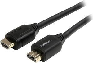 StarTech HDMM2MP 2m 6 ft Premium High Speed HDMI Cable with Ethernet - 4K 60Hz - Premium Certified HDMI Cable - HDMI 2.0 - 30AWG