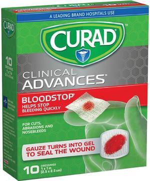 CURAD Blood Stop Gauze Packets