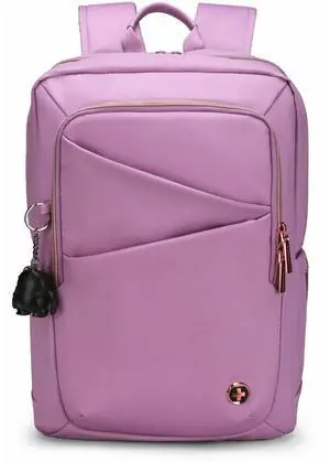 Swissdigital Design KATY ROSE NG Carrying Case (Backpack) for 16" Notebook - Ice Berry - RFID Resistant - Polyester, Plastic Body - Trolley Strap, Shoulder Strap - 6.08 gal Volume Capacity - SD1645-54 Swissdigital Design KATY ROSE NG Carrying Case (Backpack) for 16" Notebook - Ice Berry - RFID Resistant - Polyester, Plastic Body - Trolley Strap, Shoulder Strap - 6.08 gal Volume Capacity - SD1645-54