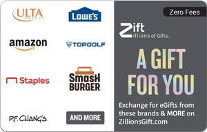 Zift Zillions of Gifts Virtual – A Gift For You $50 Gift Card (Email Delivery)