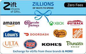 Zift Zillions of Gifts Virtua $25 Gift Card (Email Delivery)