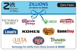 Zift Zillions of Gifts $50 Gift Card (Email Delivery) Zift Zillions of Gifts $50 Gift Card (Email Delivery)