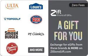 Zift Zillions – A Gift For You $50 Gift Card (Email Delivery)