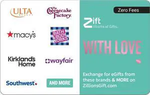 Zift Zillions – With Love $100 Gift Card (Email Delivery)