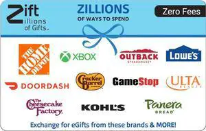 Zift Zillions $500 Gift Card (Email Delivery)