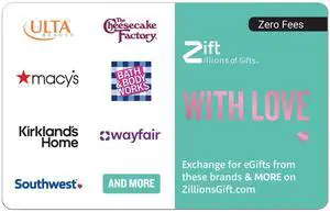 Zift Zillions of Gifts - With Love $400 Gift Card (Email Delivery) Zift Zillions of Gifts - With Love $400 Gift Card (Email Delivery)